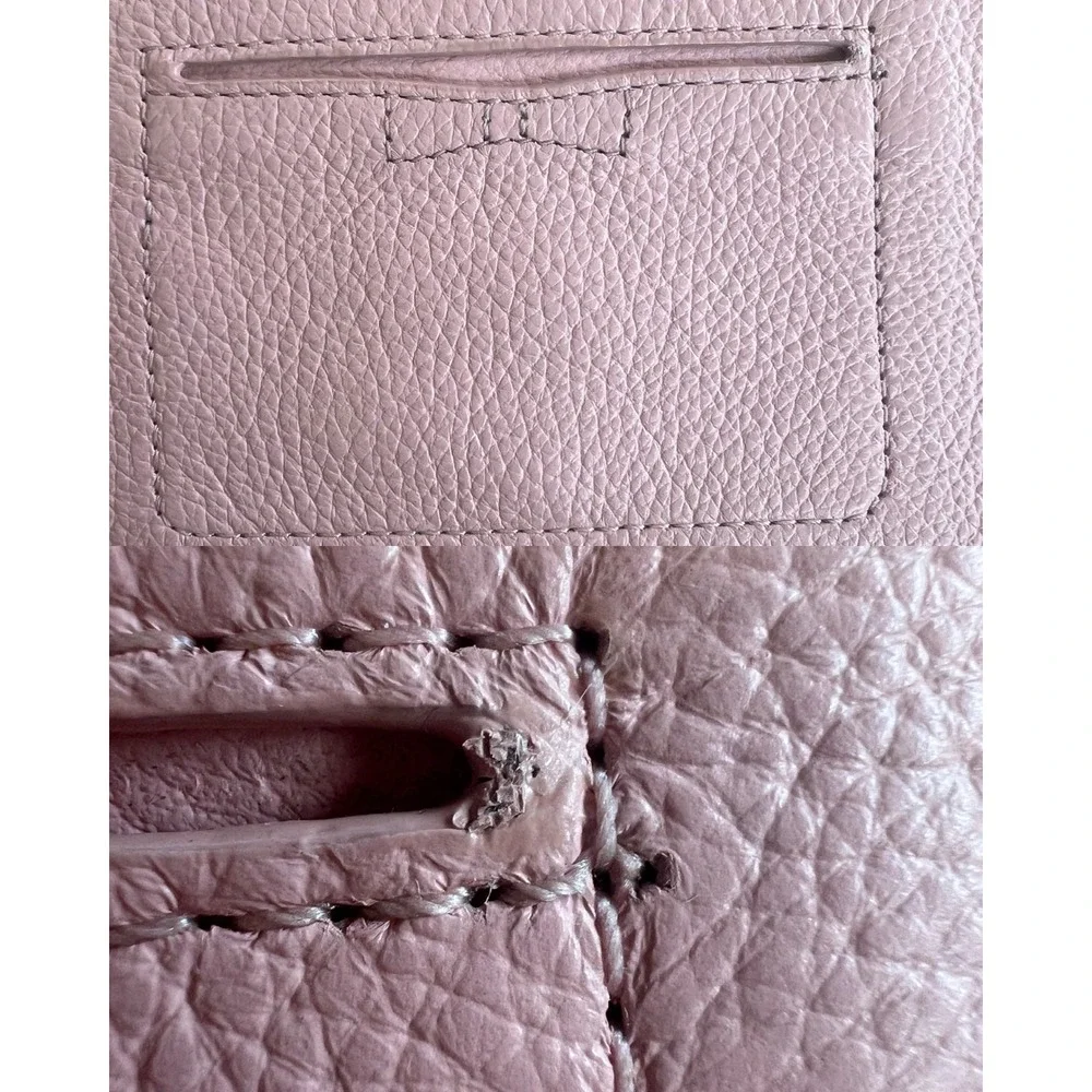 Kate Spade New York Pink Pebbled Leather Bow Wristlet Wallet PWRU4444
